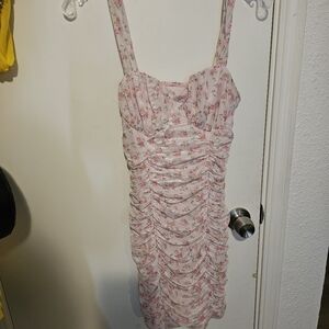 Cute rushed floral dress